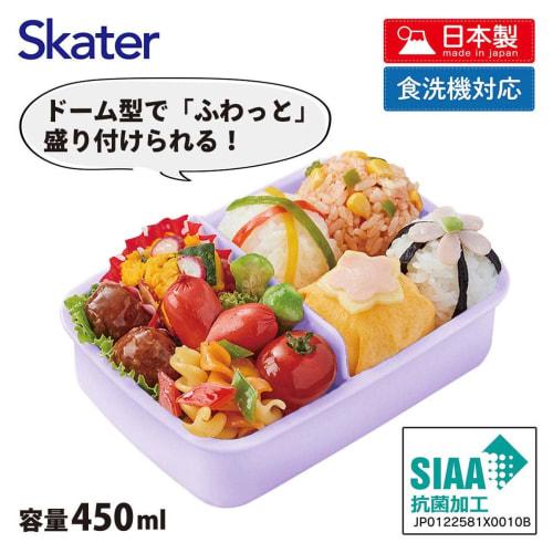 Skater Bento Box for Kids, 450ml, with a Soft Dome-Shaped Lid, Single Tier, Made in Japan, Pok?mon, Pok? Pieces 24, RBF3ANAG-A