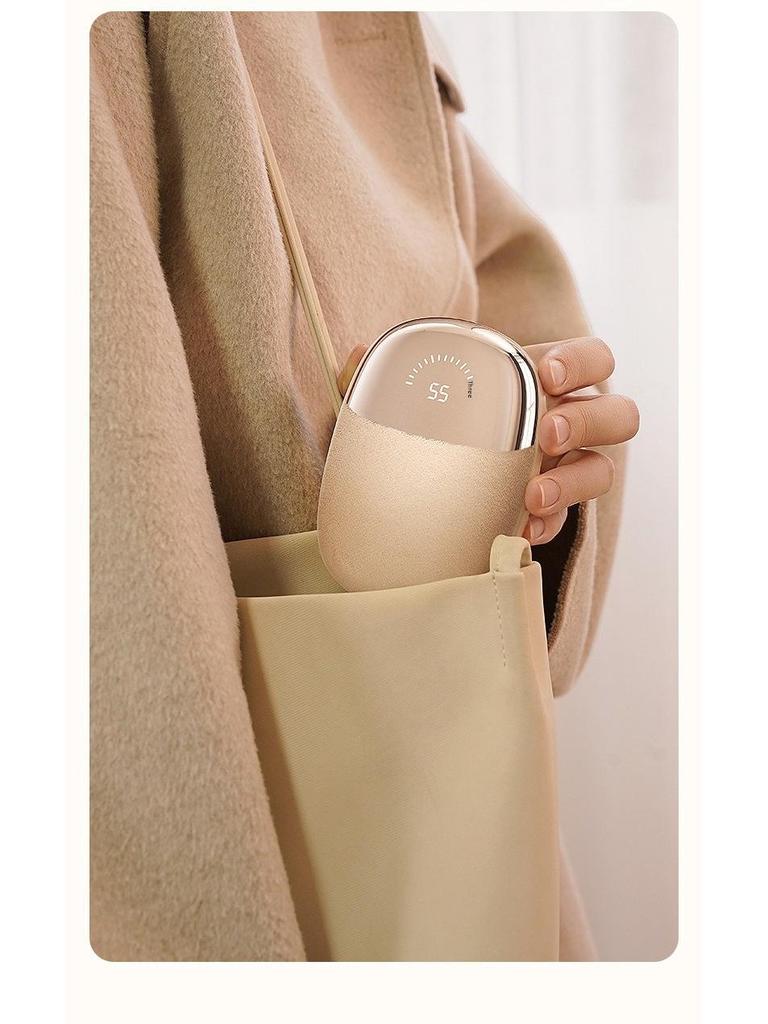 Двусторонняя перезаряжаемая плюшевая грелка для рук - портативное самонагревающееся устройство