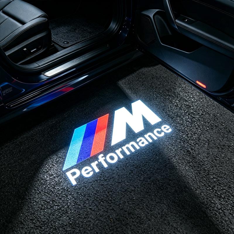 1/2 Pairs LED Door Welcome Light Logo Projector Lamp Car Sticker Fits Mini BMW M Series E46 E60 E90 F18 F20 F30 X1 X3 X5 M2 M3 M