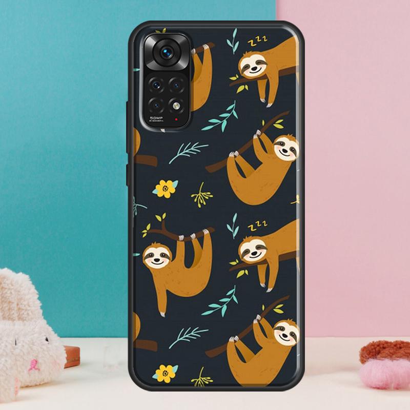 Sloth Cute Animal Case For Xiaomi Redmi Note 14 12 11 9 10 13 Pro 9S 10S 11S 12S Redmi 13C 10C 12C 14C Cover