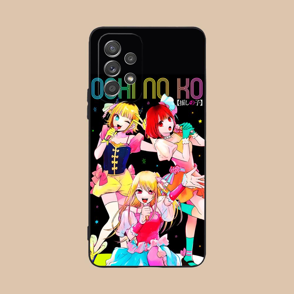 Oshi no ko B-Komachi Чехол для телефона Samsung Galaxy A73 72 71 70 56 55 54 53 52 36 35 34 23 16 15 5G Цветной Защитный Красивый
