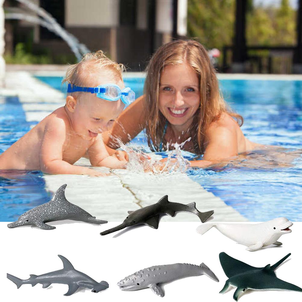 6 шт./компл. Морская игрушка, имитация животных, игрушка для ванны, морские фигурки, игрушка для детей, подарок