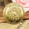 Монета Льва, счастливый жетон, двусторонняя монета с гравировкой богини-льва, металлический коллекционный реквизит для фильмов, монета для коллекционеров и любителей кино