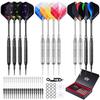 GWHOLE Professional Soft Tip Dart 12 Soft Flight House Пластиковая мишень для дартса Железная коробка Включенный набор, дротики, стрелы, дротики, дротики, наконечники, путешествия, игры,