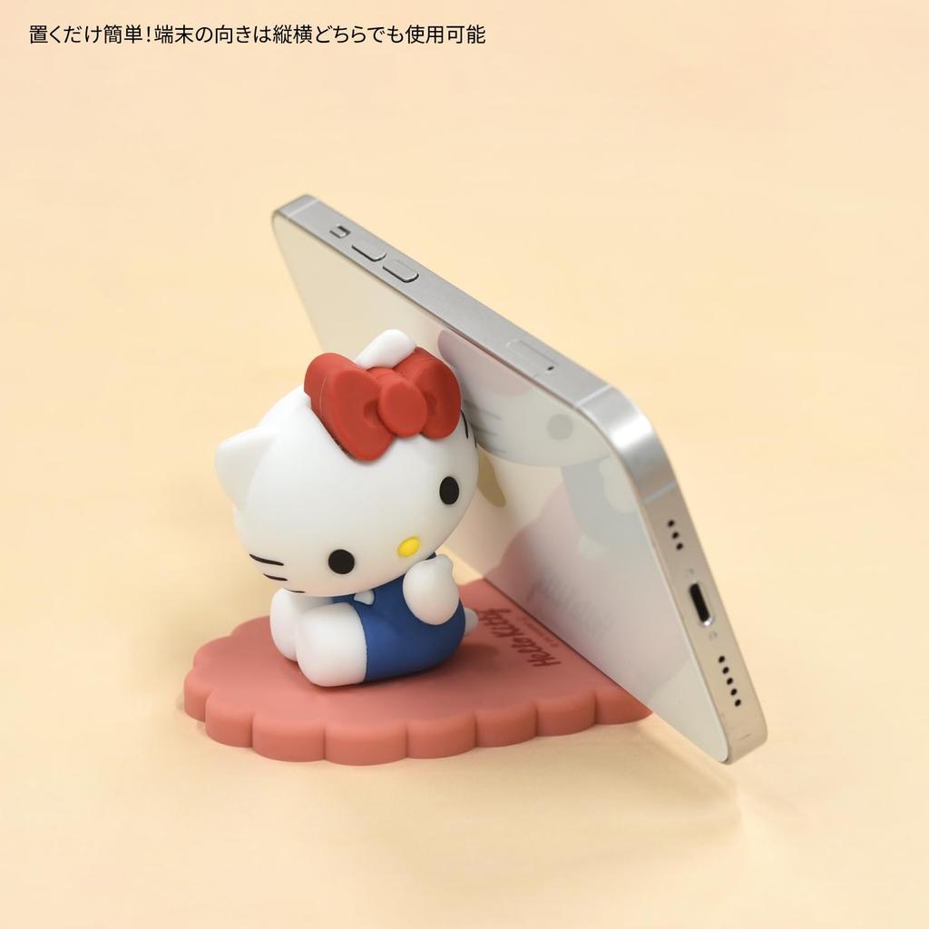 Гурмандиз Персонажи Sanrio Маскот Подставка для мобильного телефона Hello Kitty SANG-388KT