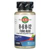 IHerb KAL Витамин B6, B12, Фолиевая кислота, Ягодные микротаблетки, 60 шт.