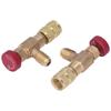 2PCS Холодильный регулирующий клапан 1/4SAE наружная резьба 5/16SAE внутренняя резьба Заправка хладагента