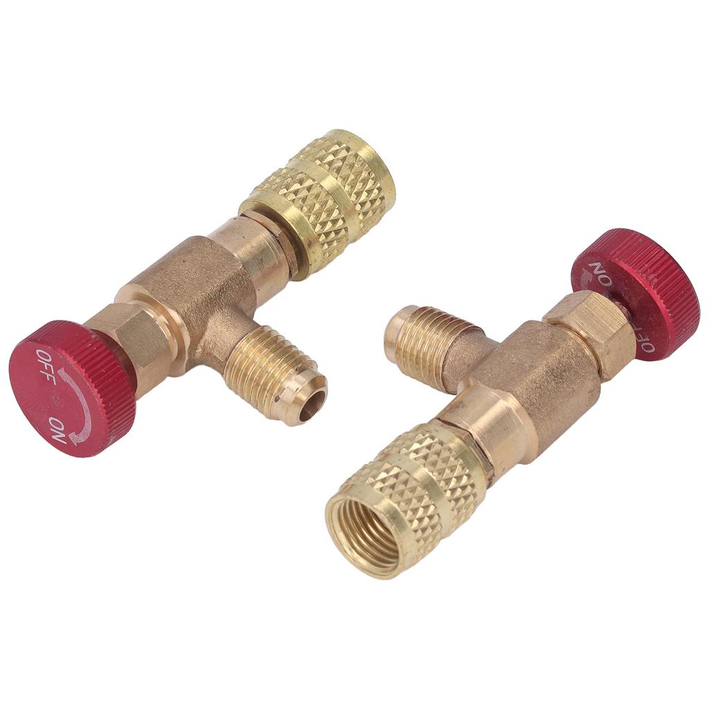 2PCS Холодильный регулирующий клапан 1/4SAE наружная резьба 5/16SAE внутренняя резьба Заправка хладагента