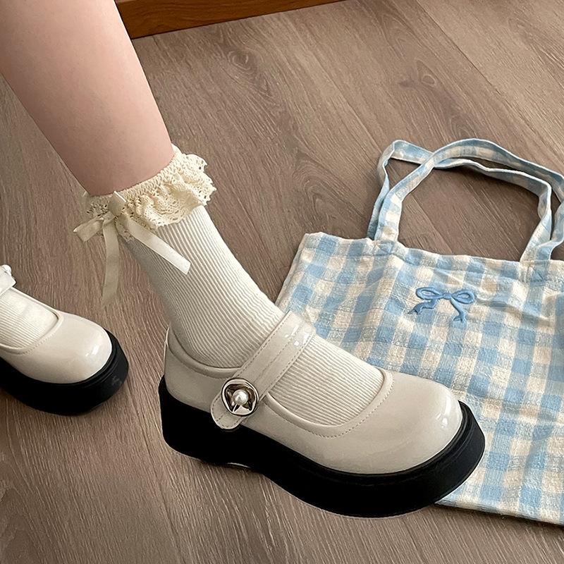 Модные знакомства ретро британский стиль маленькие кожаные туфли женские 2025 новая весенняя юбка универсальные туфли Мэри Джейн с неглубоким горлом