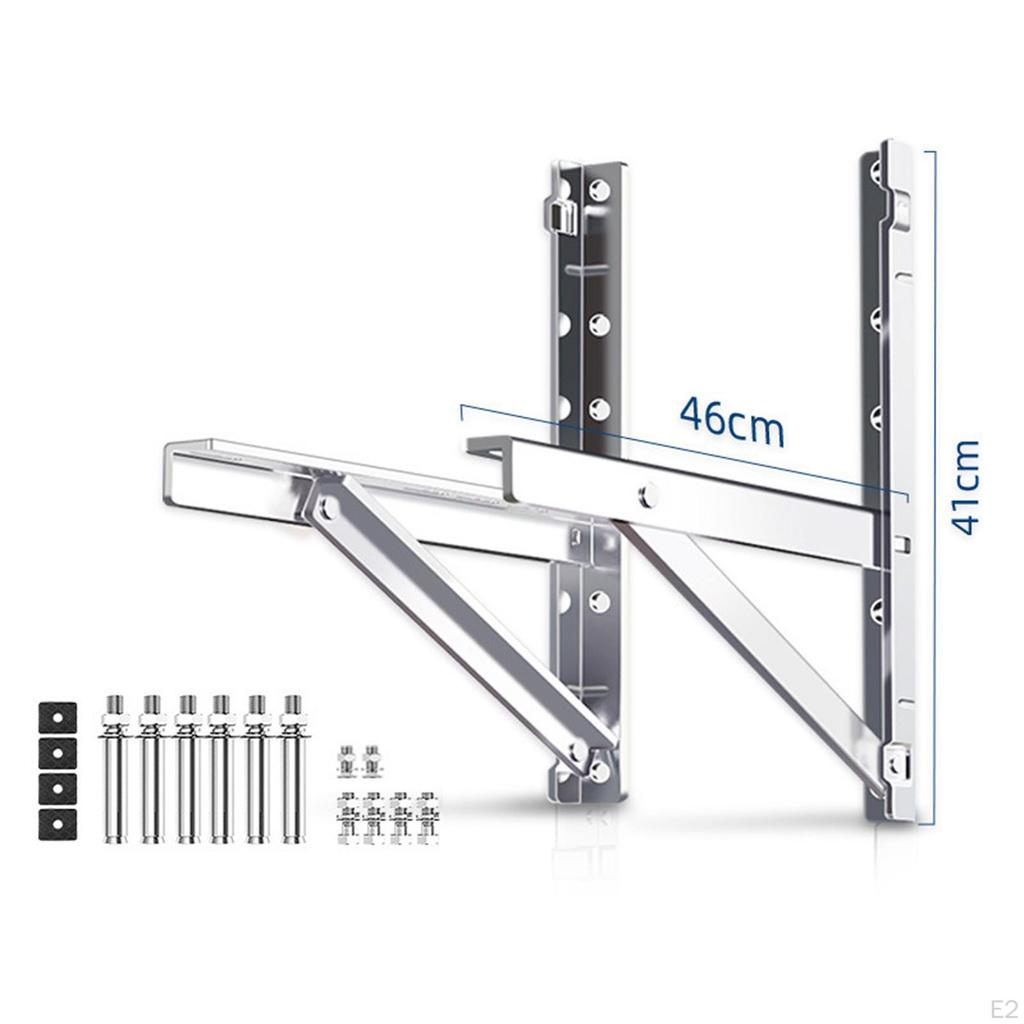 Кронштейны для кондиционера из прочной нержавеющей стали для установки на открытом воздухе 41 см x 46 см