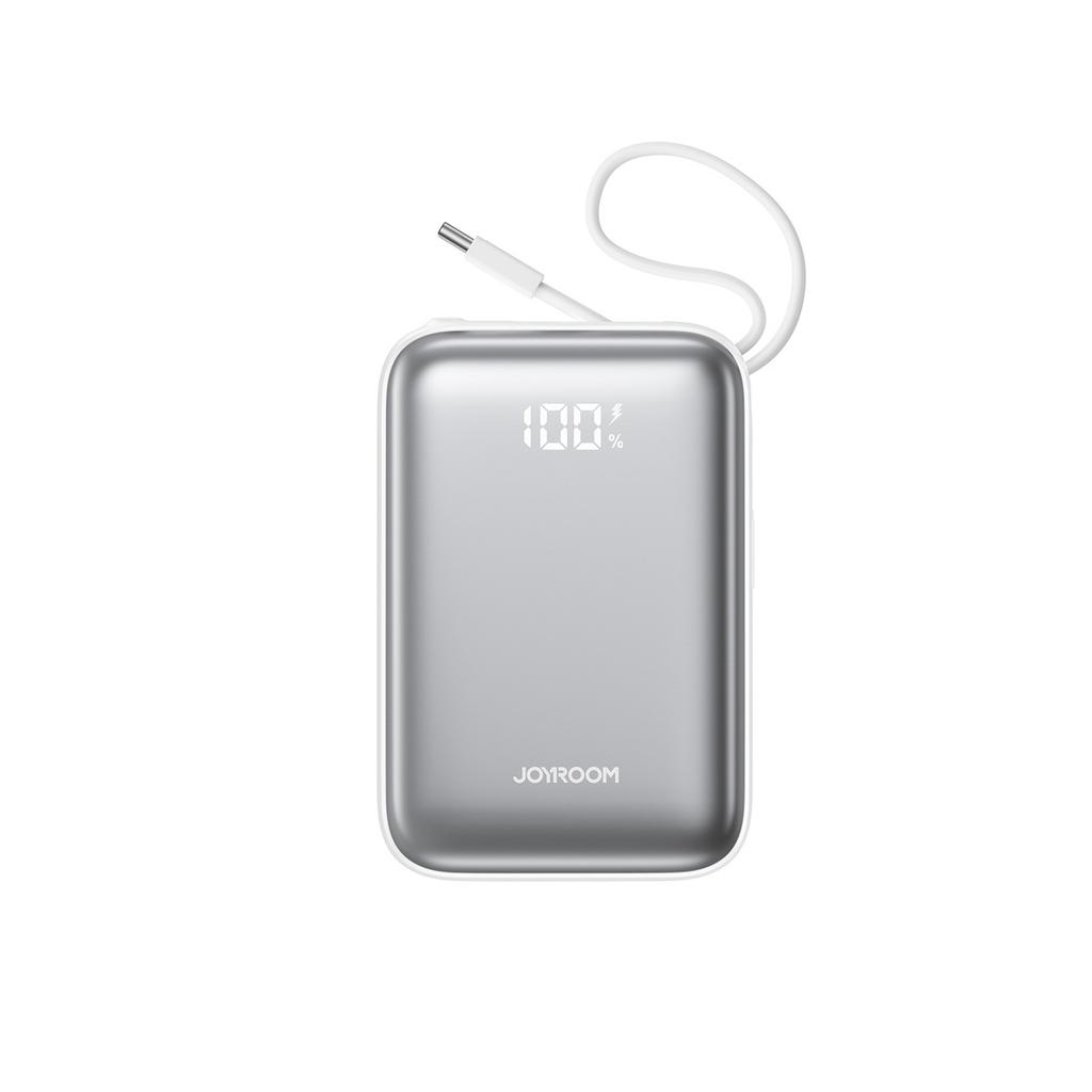 Powerbank 20000Mah 22.5W Usb-C Z Podwójnym Kablem - Biały