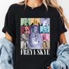 Женская модная футболка с коротким рукавом Freya Skye Print, футболка с графическим принтом в стиле 90-х, винтажная футболка для женщин, готическая футболка Y2k, уличная одежда