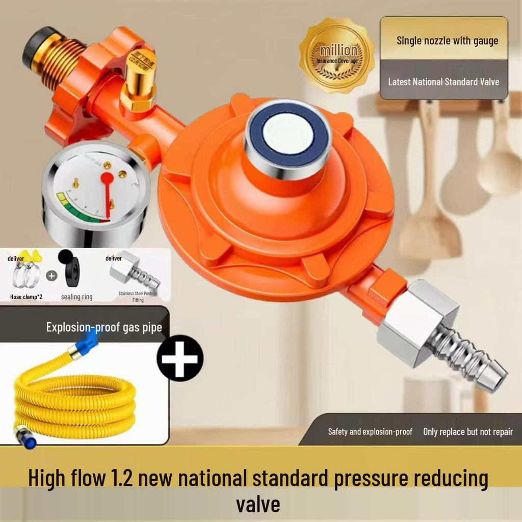 Универсальный газовый регулятор низкого давления с самозапирающимся клапаном для бытового и коммерческого использования