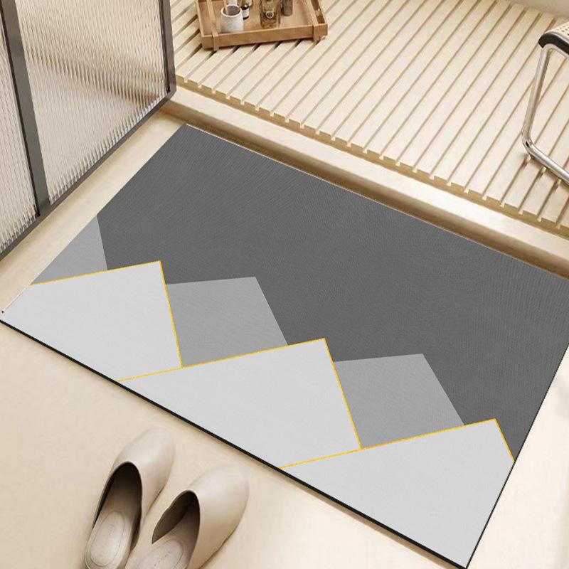 Мягкий коврик для пола в ванной из диатомовой грязи, впитывающий коврик, коврик для ног в туалете, нескользящий быстросохнущий коврик для туалетной двери