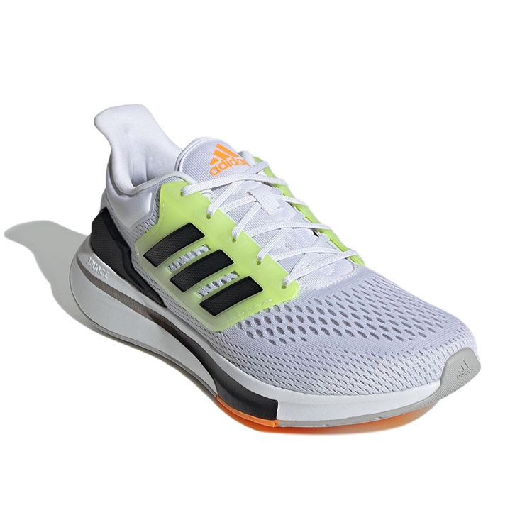 adidas EQ21 Белый Черный Вольт Мужские Кроссовки Облачно-Белый Основной Черный Серо-Два GZ6868