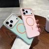 Роскошный Магнитный Матовый Мягкий Чехол Для Телефона Для iPhone 17 Pro Max Air 16E 15 14 13 12 11 17 Ударопрочный Magsafe Чехол Для Беспроводной Зарядки
