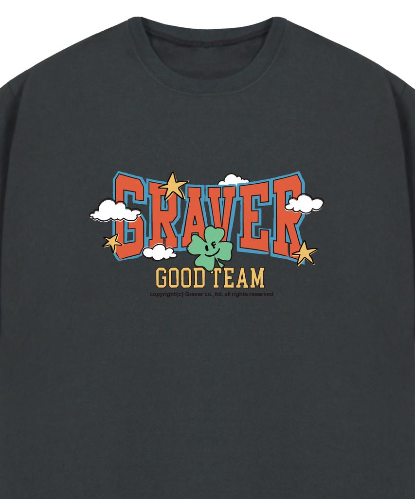GRAVER [Унисекс] Футболка с коротким рукавом Good-Team_Угольный
