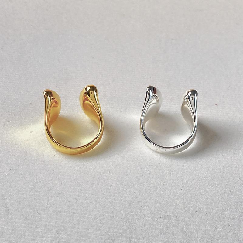 2024 Элегантное Классическое Регулируемое Полированное Открытое Кольцо - Роскошный Дизайн Высокого Класса для Женщин