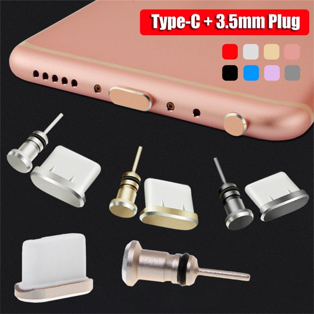 USB C SIM-карта Pin с защитой от пыли, пылезащитная заглушка, разъем 3,5 мм типа C, порт зарядки для Samsung S10 Macbook