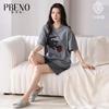 Paibangnu Pure Cotton New Grey Kitten Fashionable Short Sleeved Summer Girls' Home Clothes Fd