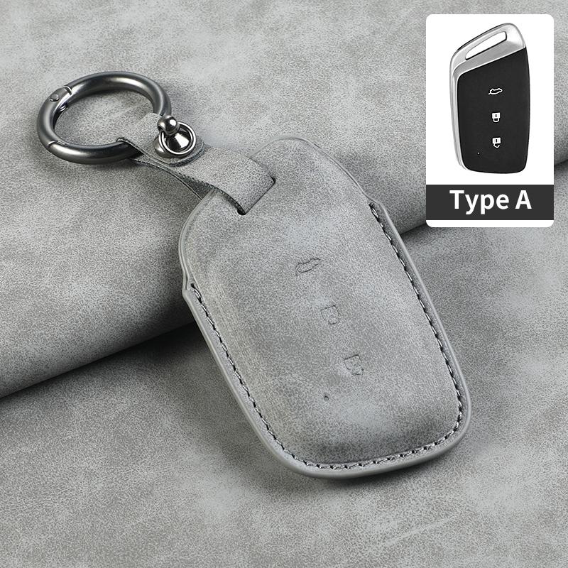 Leather Car Key Case Cover Shell For Baojun 560 Rs-5 530 630 310 E100 310W 510 730 360 Holder Fob Keychain Interior Accessories