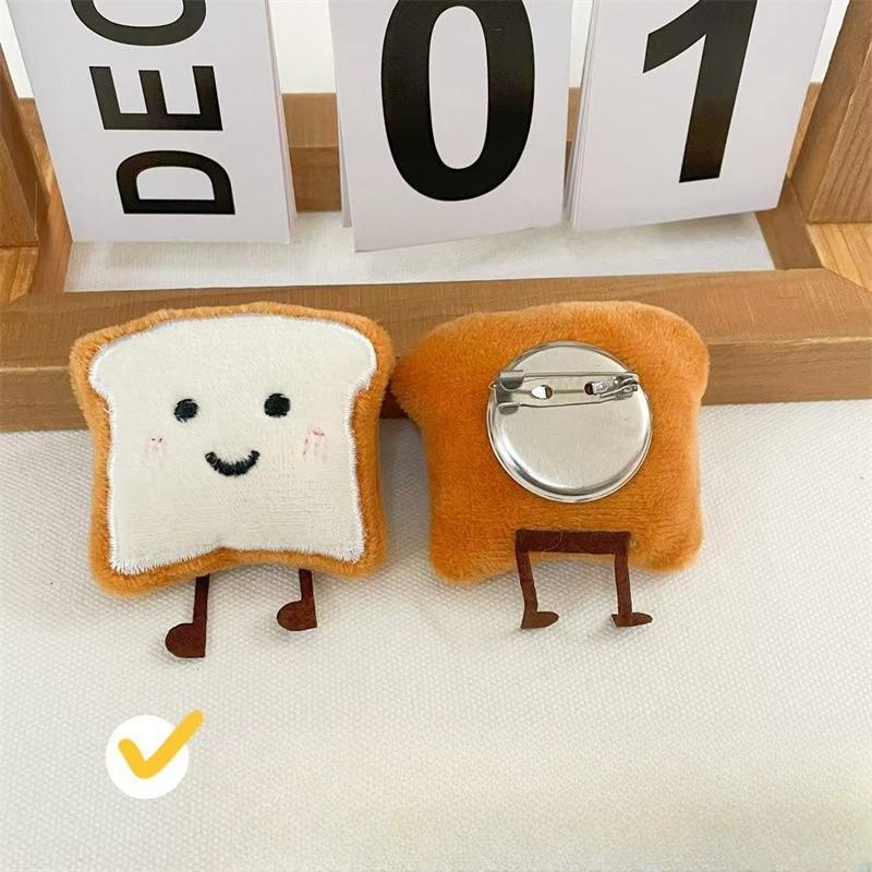Plush Cartoon Bread Dolls Fabric Accessories Bags Backpacks Hanging Decorations Handmade DIY Materials Accessories Backpacks Plush Pendants Brooches