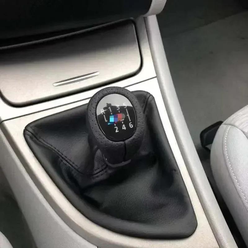 Для BMW E30 E34 E36 E39 E46 E81 E82 E87 E88 E90 E91 E92 E93 E60 Автомобильный кожаный чехол-пыльник рычага переключения передач с рамкой