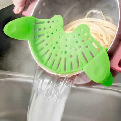 Кастрюли, сковорода, сито для спагетти, макарон, мяса, овощей, фруктов, силиконовое сито для еды, расширяемое многофункциональное сито для макарон, дуршлаг