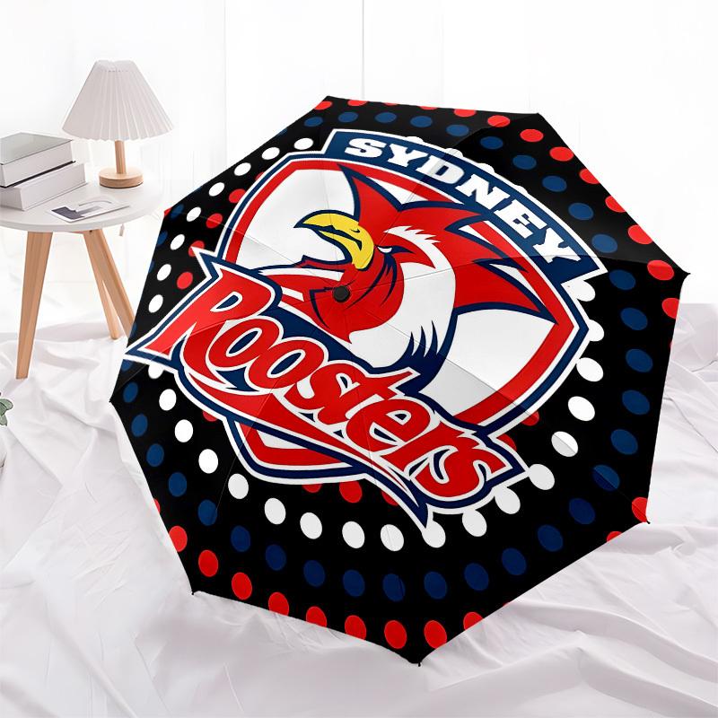 Sydney Roosters,  Automatic Opening and Closing, 8 rib Structure Portable Umbrella, Suitable for Men and Women in All Seasons  Perfect Gift