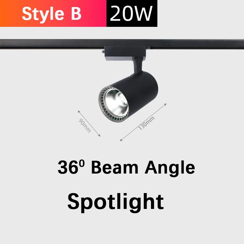 LED Track Light Anti-Glare Spotlight 110-265V 10-30W Warm White Cool White Natural White COB Chip Indoor Outdoor For Home Modern