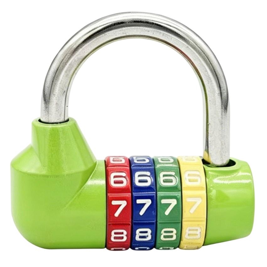 Bulk Supply Custom U Padlock Combination Lock 4 Digit Code Anti Theft Metal Padlock for Gym Dorm Drawer Bicycle Basket Storage