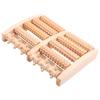 Felimoa Foot Acupressure Roller for Home and Office Ergonomic Stimulation Massager, Use, (Natural Wood)