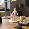 3D-печатные фигурки мужчины с собакой, Интерактивные подарки-мемориалы для любителей собак, Статуэтка мужчины и собаки, Минималистичное декоративное искусство «Щенок и хозяин» для