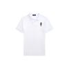 Футболка Polo Ss24 с вышитым рисунком медведя, повседневная, с коротким рукавом, детская, белая CWPOKNIY8021097-100