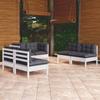 Day and Night - Day and Night Garden Furniture Set 6 Pieces and Cushions Solid Pine Wood
