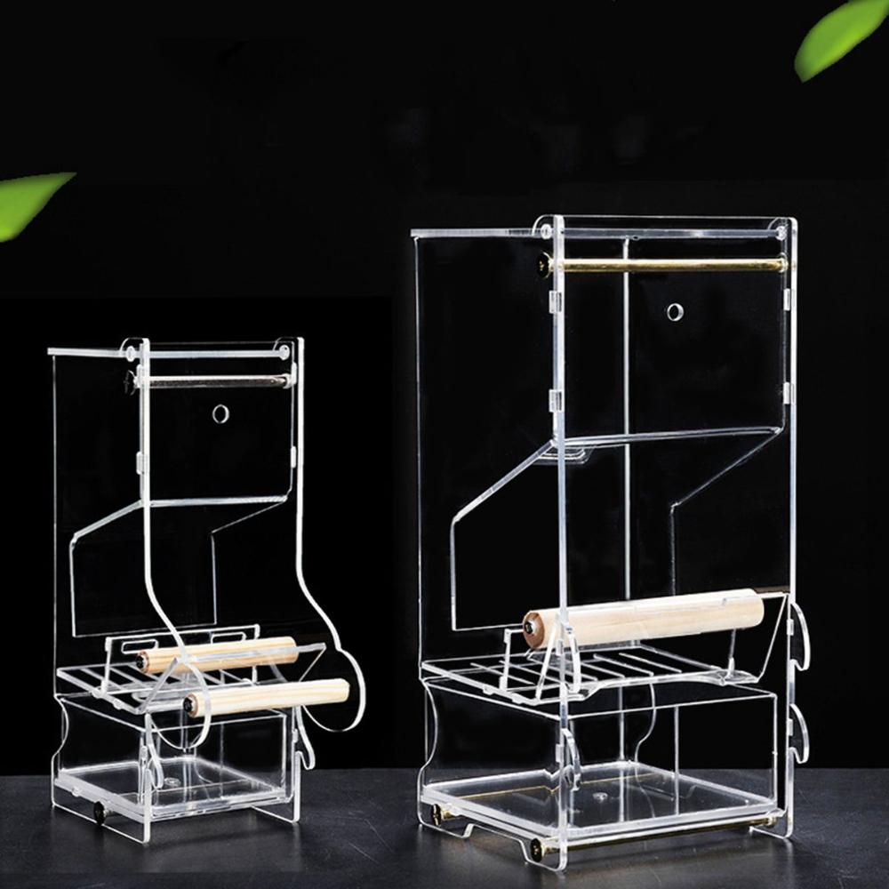 Акриловая автоматическая кормушка для попугаев Finch Parakeet, кормушки для птиц, аксессуары для клеток, дозатор