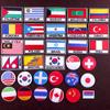 Flag Embroidery Patch For Clothing Iron On Embroidered Patches For Clothes Appliques Apparel Stripe For Shirt Badge Accessories