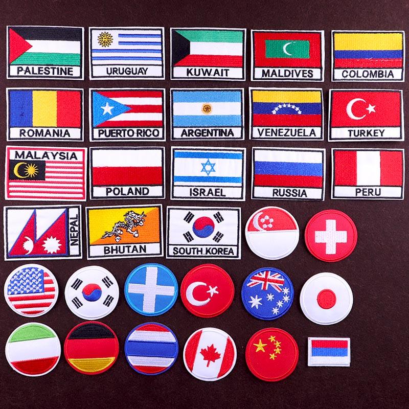 Флаг Вышитая Нашивка Для Одежды Термонашитые Нашивки Для Одежды Аппликации Нашивка Для Рубашки Аксессуары Для Значков