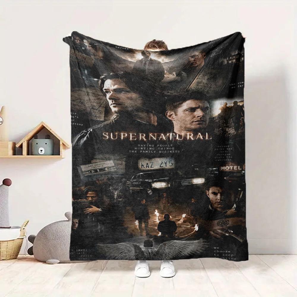 Supernatural Journey Flannel Blanket Throw Blanket Soft Warm Sofa Bed Camping Home Decor Unique Christmas Gift C92285