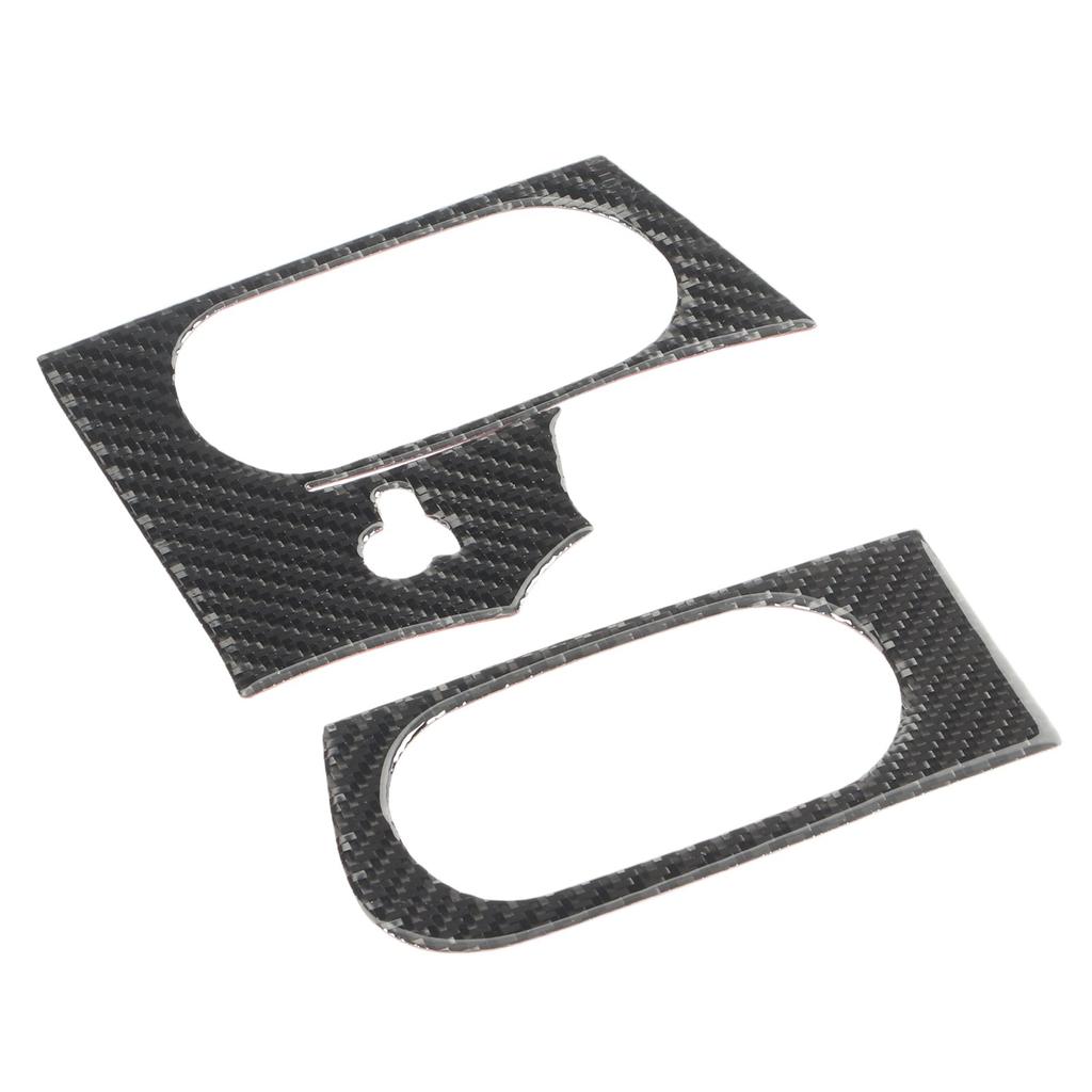 Side Air Vent Interior Sticker Carbon Fiber Air Outlet Trim Cover Decal Replacement for Corvette C6