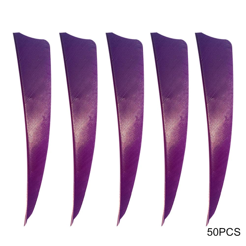 Right 50Pcs Turkey Wing 4inch Fletching Archery Arrow Feather Accessory Hunting