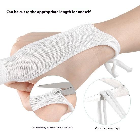 Finger Bandage Tubular Bandage Dressings Finger Cots White Finger Stall Cotton Finger Support Splint for Work Kitchen Finger Protection