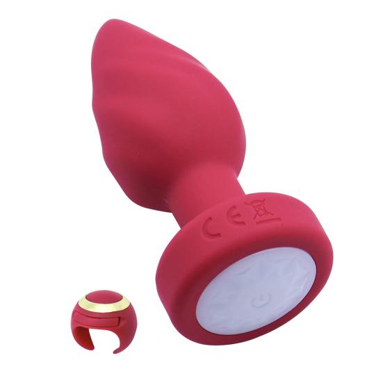 Glow-in-the-Dark Anal Vibrator with 10 Vibration Modes Night-Light Anal Masturbator Massager Adult Novelty Sex Toy
