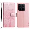 Для чехла телефона Xiaomi 14T с подставкой, с рисунком кошачьего дерева, кожаный кошелек, мобильная крышка