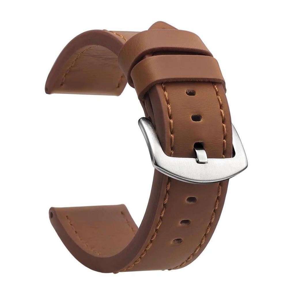 Genuine Leather Watch Strap - Universal Fit, Quality Assurance, Available In 18mm, 20mm, 22mm, and 24mm Sizes