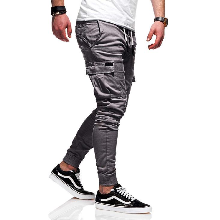 Новые осенне-зимние классические трехмерные брюки с накладными карманами и эластичным шнурком для занятий спортом, длинные повседневные брюки, спортивные брюки