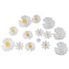 White Daisy Flower Patch  Patches Clothing Iron On  T-shirt