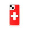 Coque iPhone - Multicolore - Drapeau Suisse - Souple - TPU - Compatible iPhone 14