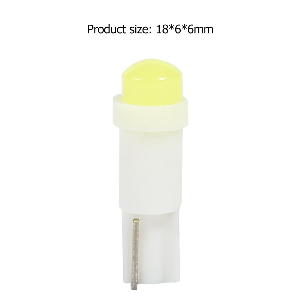 10 шт. T5 3D COB светодиодные клиновидные лампы для приборной панели автомобиля, лампа для чтения