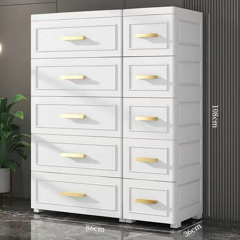 Multi-Layer Drawer Storage Cabinet for Baby Room and Bedroom